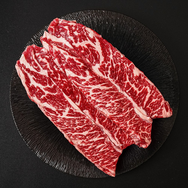 미국산 초이스 냉장 소고기 꽃갈비살 구이용 케이미트, 5개, 300g