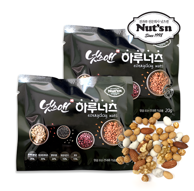 플러스컴퍼니 실속형 하루너츠, 90개, 20g