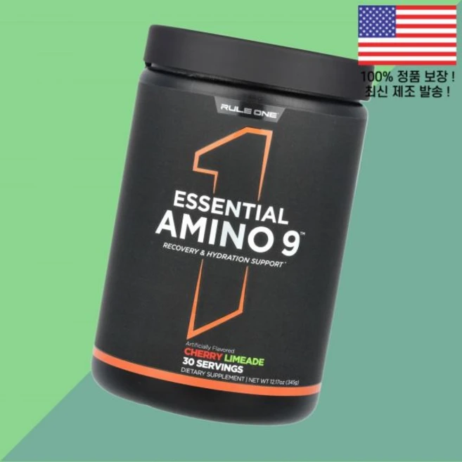 룰 원 단백질 프로틴 에센셜 아미노 아미노산 9 체리 라임에이드 12.17온스 345g Rule One Proteins Essential Amino Cherry Limeade, 1개 - 쿠팡