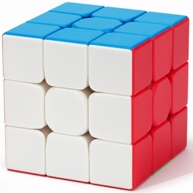 벨노아 두뇌 발달 스트레스 해소 3x3 스피드큐브, 1개, 혼합색상