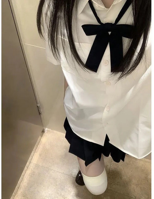 日系JK制服襯衫 短袖學院風學生襯衣女