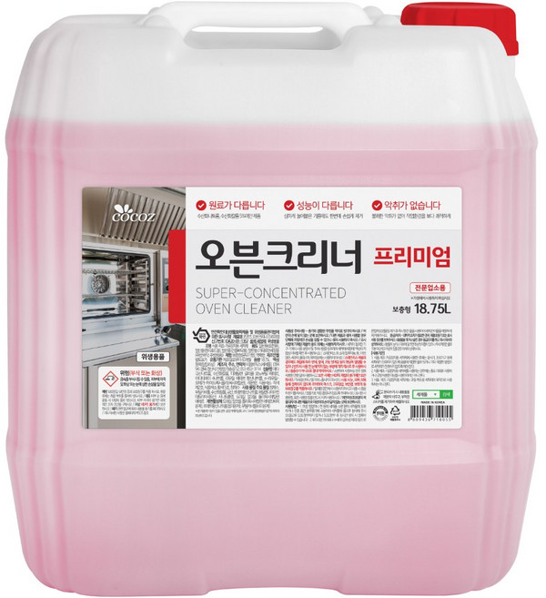 코코즈 업소용 초강력 오븐크리너 프리미엄 18.75L 식당 대용량 기름때제거 찌든때클리너, 1개