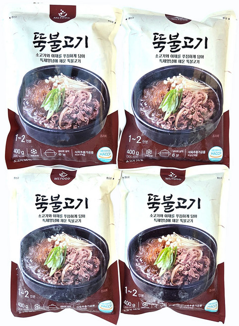 새마원 소고기 뚝배기불고기 400g 간편식 즉석식품 뚝불고기, 4개