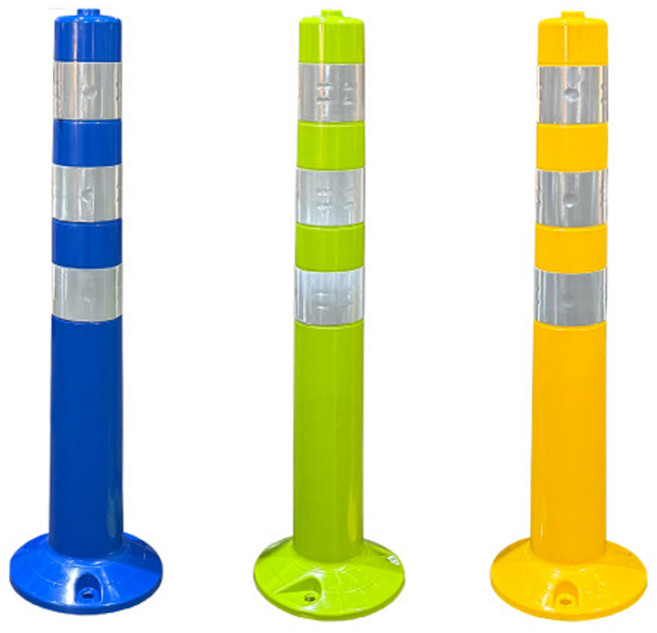 칼라 색상 규제봉 시선유도봉 충돌방지 주차금지봉 국산, 노랑색, 1개