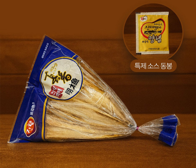 [중국산 명태] 진향 짝태 소스 포함 1kg 40cm 이상 10마리 건어물 술안주 맥주안주 포차 인기안주 마른안주