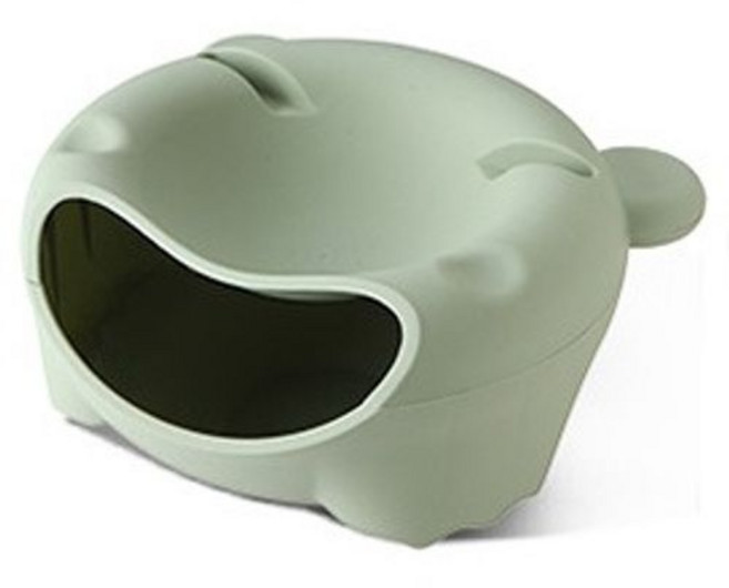 創意桌面收納盒 追劇手機架 嗑瓜神器 垃圾桶收納, 綠色