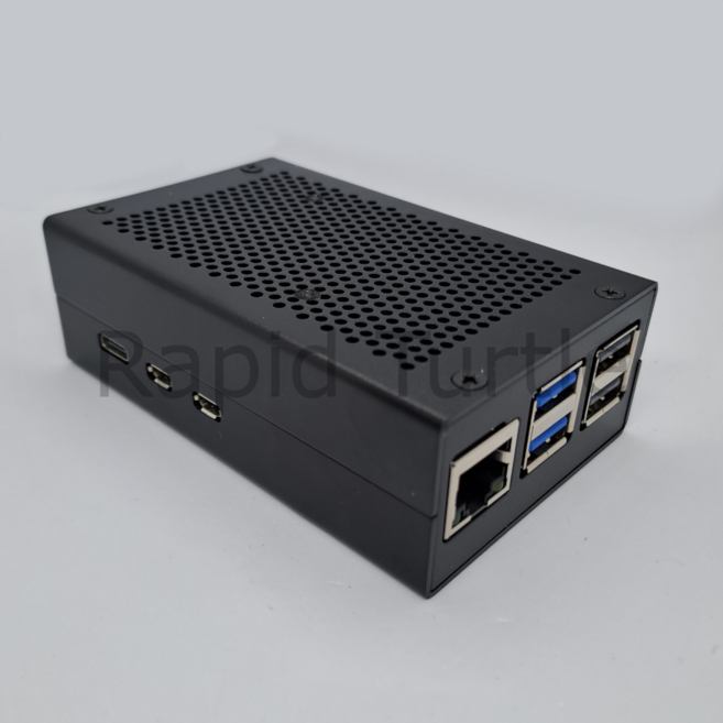 라즈베리파이5 케이스 라즈베리파이 케이스 라즈베리 케이스 알루미늄 RC5-A-002, 1세트