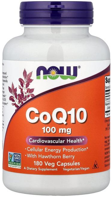 나우푸드 CoQ10 100mg 베지 캡슐 비건, 1개, 180정