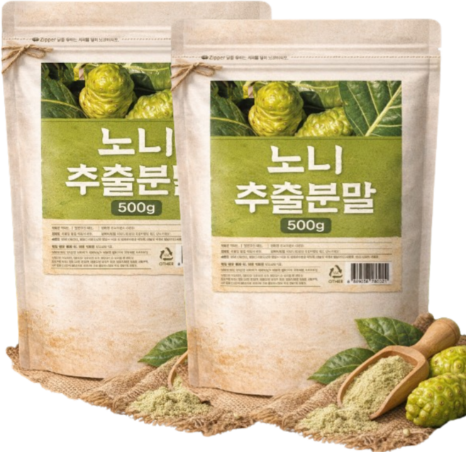 노니 분말 노니 가루 100%, 6개, 500g