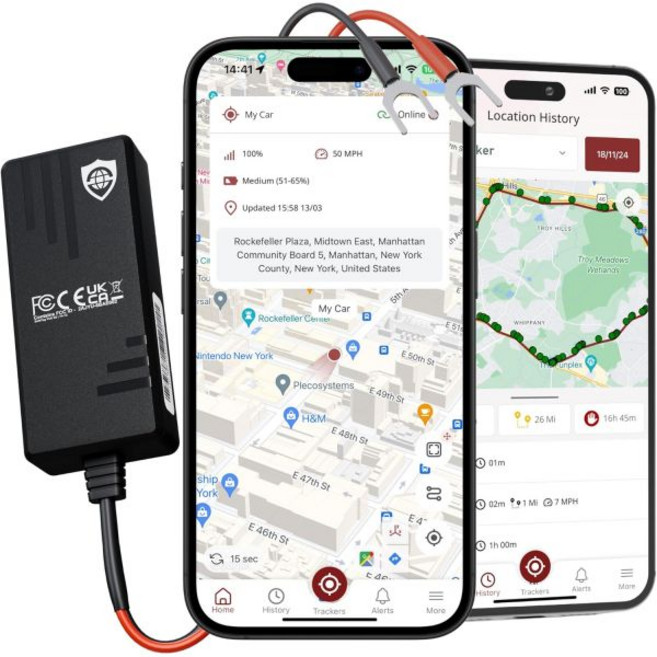 SafeTag 볼트 - 실시간 GPS 추적기 장치 자동차 밴 오토바이 캠핑카 모터홈 트랙터 버스 및 차량 9-90V 셀프 설치 포함 SIM 데이터 7일 무료 체험, SafeTag 볼트 - 실시간 GPS 추적기 장치 자동