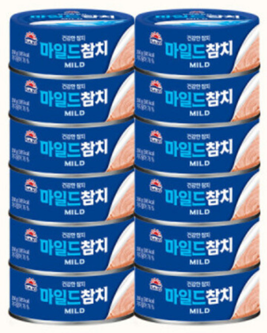 사조참치 사조 마일드참치(안심) 250g 12개, 1개