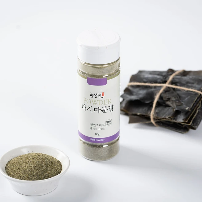 한생원 천연 분말 다시마 분말 80g 천연조미료 가루 각종 첨가물0%, 1개 - 쿠팡