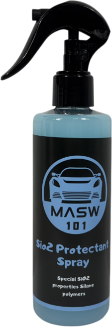 MASW 101 SiO2保護噴霧 快速提升光澤 有效驅水 簡易汽車美容護理, 1個, 250ml