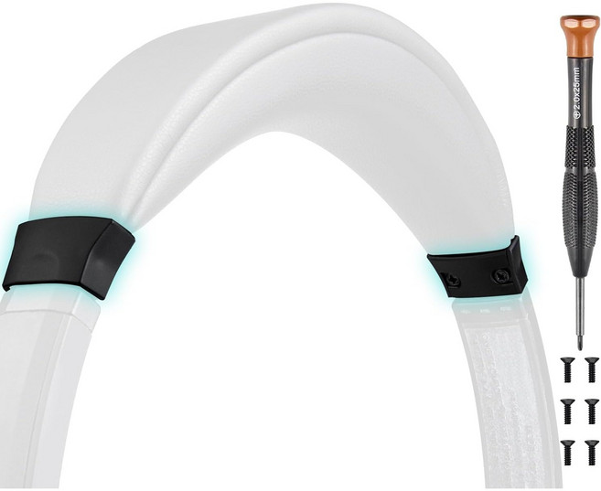 SOULWIT 수리 헤드밴드 엔드 캡-호환 보스 Bose Quiet Comfort 15(QC15)/QC 2 헤드폰 액세서리 간편한 DIY 설치 1쌍, Black, 1개