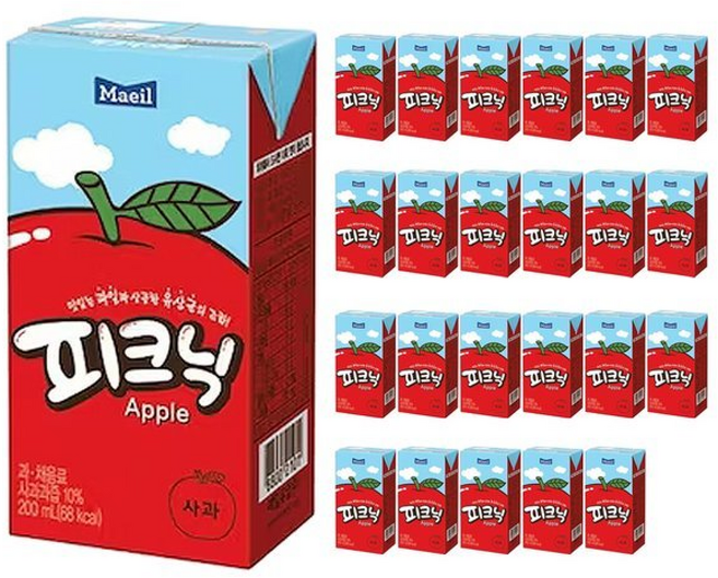 매일 피크닉 사과, 200ml, 1개