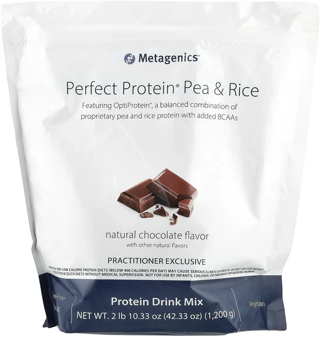 새해 건강을 선물하세요 Metagenics Perfect Protein® 완두콩 천연 초콜릿 1200g(2lb 10.33oz) 특별관리진행, MetagenicsPerfectProtein완두콩천연초, 1개 - 쿠팡