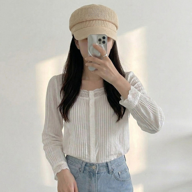 여성 니트 마도로스 캡모자 헌팅캡 빵모자 여름 베레모 매쉬 통기성 데일리 모자