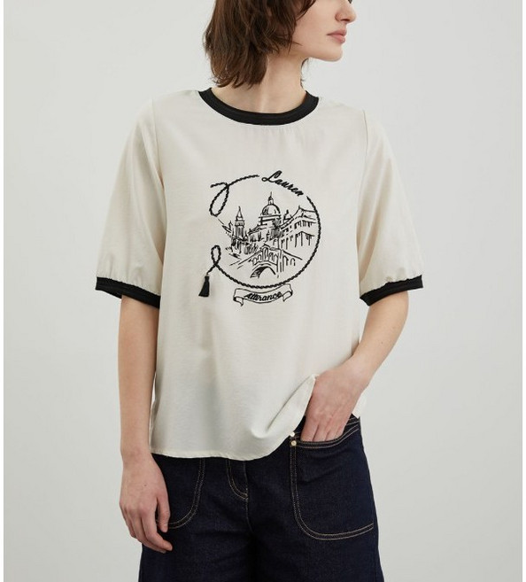 올리비아로렌 여성용 Lauren 수술 티셔츠 VVCAS4M3461