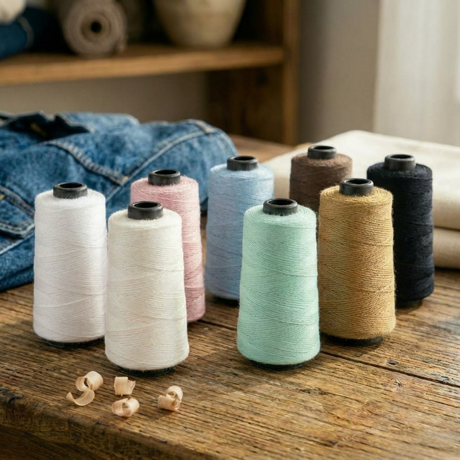 자연재봉사 미싱실 재봉실 30수3합(2 500M), 광목색, 1개