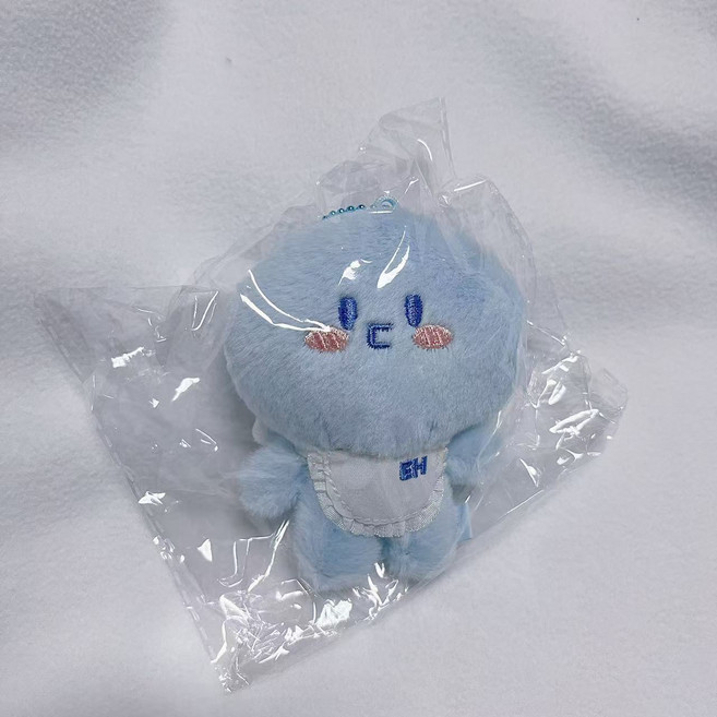 Super Junior 藍色團子金希澈金鐘云曹圭賢金厲旭毛絨掛件, 1個, 李赫宰EN磁鐵+亮面珠鏈+標簽