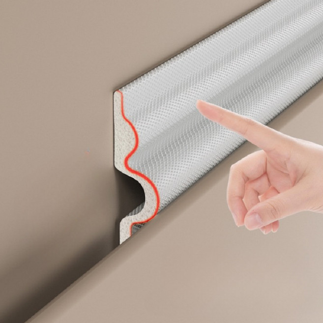 엄빠의선택 현관문 문풍지 창틀 바람막이 샷시 문틈막이 틈새막이 창문 방풍지 2M, 3세트