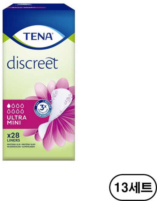 테나 레이디 울트라 미니 28매 성인기저귀 요실금패드, 28개입, 13개