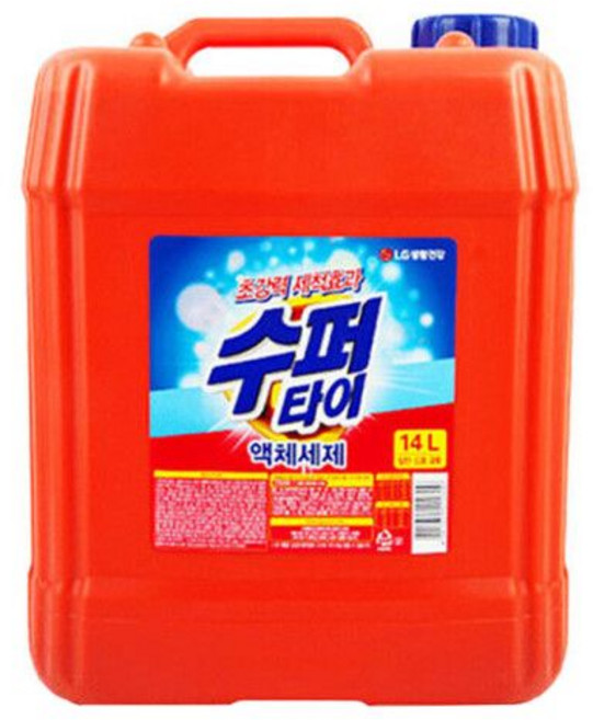 수퍼타이 액체세제14L 대용량 세탁세제 말통 드럼겸용 빨래 세제 업소용 - 수퍼타이 액체세제14L 대용량 세탁세제 말통 드럼겸용 빨래 세제 업소용, 엘지생활건강 수퍼타이 액체세제14L 대용량 세탁세제 말, 14L