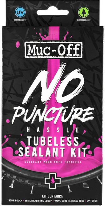 Muc-Off 無內胎補胎液套件 含UV檢測染劑 環保可分解配方 快速修補輪胎, 1個
