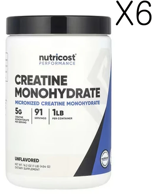 뉴트리코스트 운동 능력 크레아틴 모노하이드레이트 무맛 (16.2oz), 454g, 6개 - 쿠팡