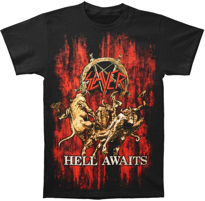 ROCKPANDA Slayer Hell Awaits Blood 반팔티