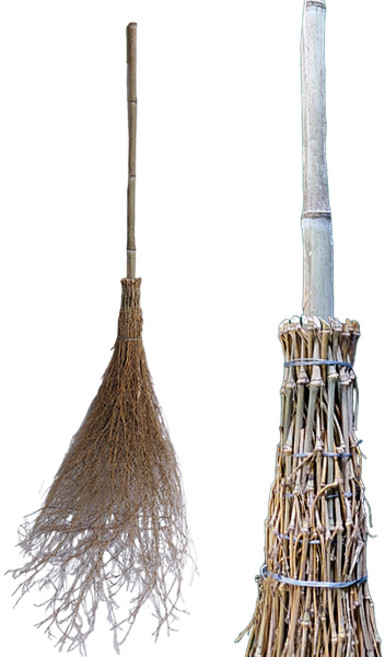 옳은유통 대나무 싸리 빗자루, 1개, 단품