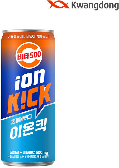 [광동직영] 비타500 제로 이온음료 240ml 24캔, 24개입