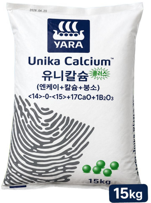 유니칼슘 플러스 NK 칼슘 붕소 비료 웃거름 추비, 15kg, 1개