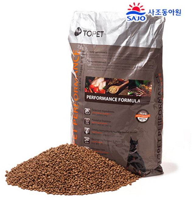 [사조동아원] 투펫 퍼포먼스 17kg 제주도 도선료 옵션 추가, 도서산간, 1개