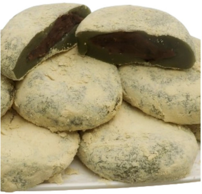 개별포장 쫄깃쫄깃 저당 굳지않는 콩쑥개떡 국내산 찹쌀로 빚은 쑥 찹쌀떡, 60g, 20개