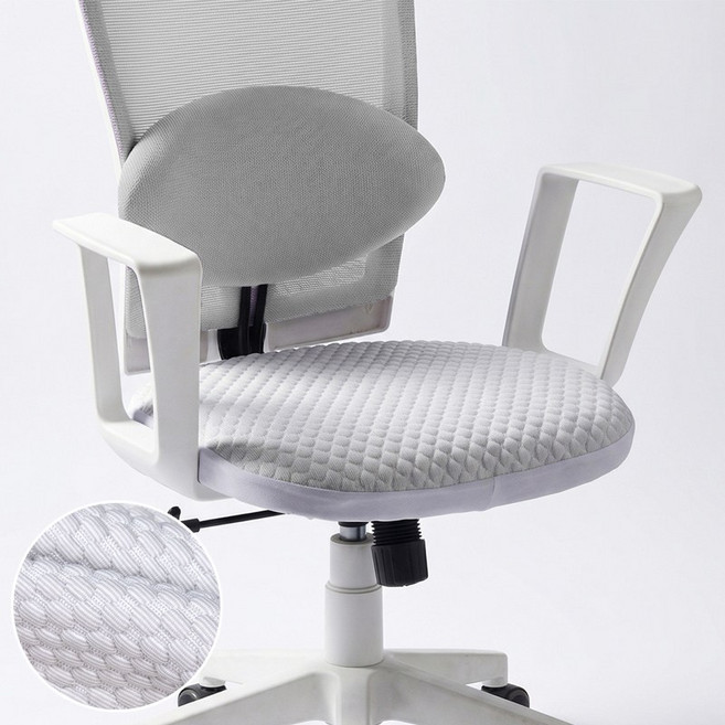 만자천홍 냉감 스판 의자커버 여름 쿨링 의자커버, 1개, 도트-그레이