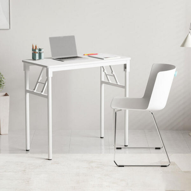 아트박스/가구느낌 영접이식 책상 800x400 접이식 간이 테이블, 월넛블랙＃