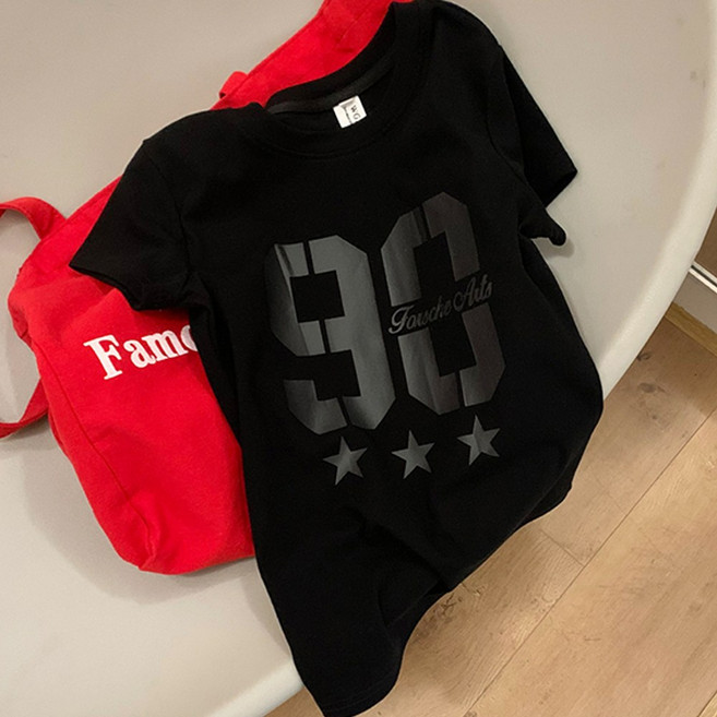 메이킹유 슬림핏 레터링 y2k 반팔 WC026헤브닝티