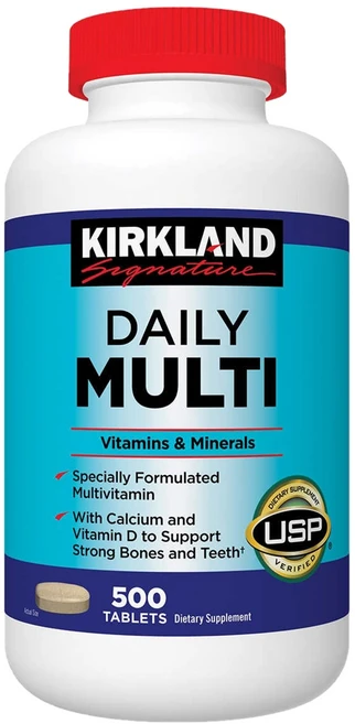 커클랜드 데일리 멀티 비타민 500정 (타블렛) Kirkland Daily Multivitamin 500tabs, 1개 - 쿠팡