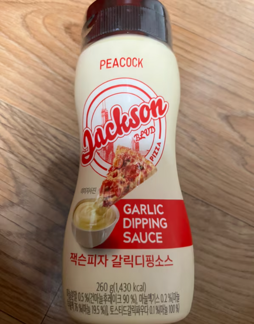 피코크 잭슨피자 갈릭디핑소스, 1개, 260g