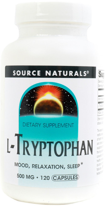 SOURCE NATURALS 左旋色胺酸膠囊 500mg, 120顆, 1罐