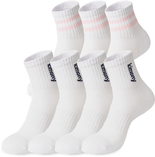 키모니 30수 여성 장목 스포츠양말 KSS502 7족