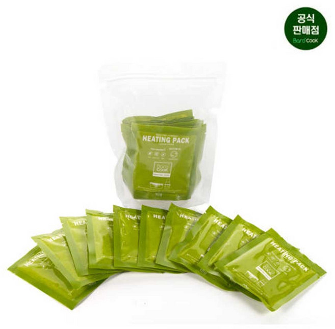 바로쿡 용기 리필용 발열팩(BP-010) 10g 10개