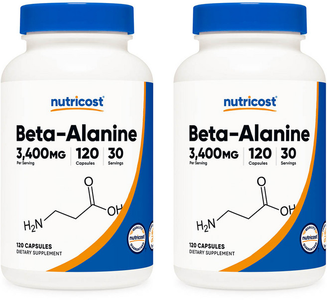 뉴트리코스트 베타알라닌 850mg 120캡슐 x 2통 Beta-Alanine, 120정, 2개