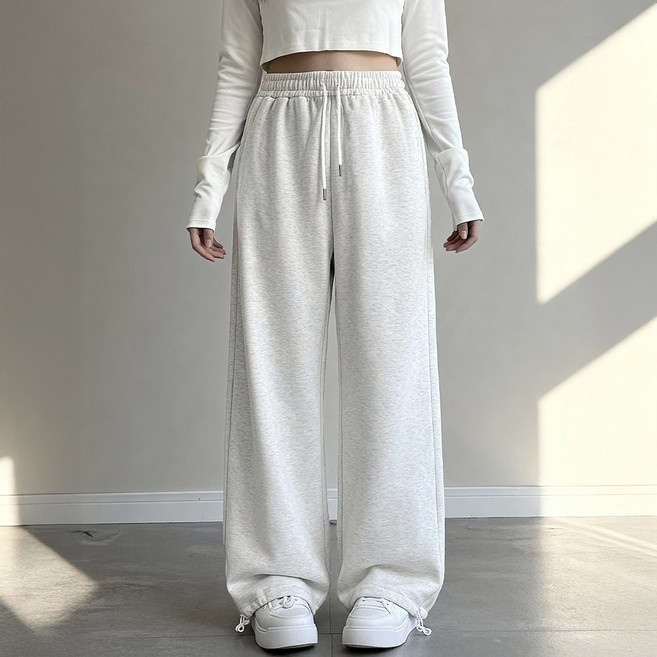 초등 여아 기모 밴딩 와이드팬츠 -DV7