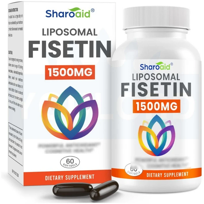 피세틴 리포좀 리포조말 샤로에이드 1500mg 60정 Sharoaid 1팩, 1개 - 쿠팡