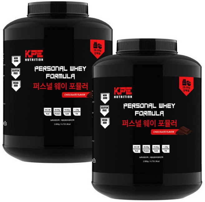 퍼스널웨이 2kg X 2 2개세트 저렴한 가성비 단백질 헬스보충제 쉐이크통 제공, 2세트