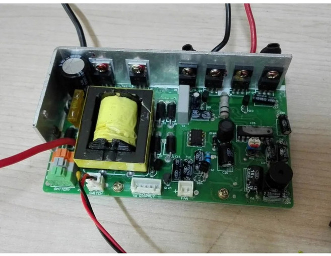 수정된 웨이브 인버터 회로 기판 부스트 500W 24V ~, 24vfanindicatorboard, 1개