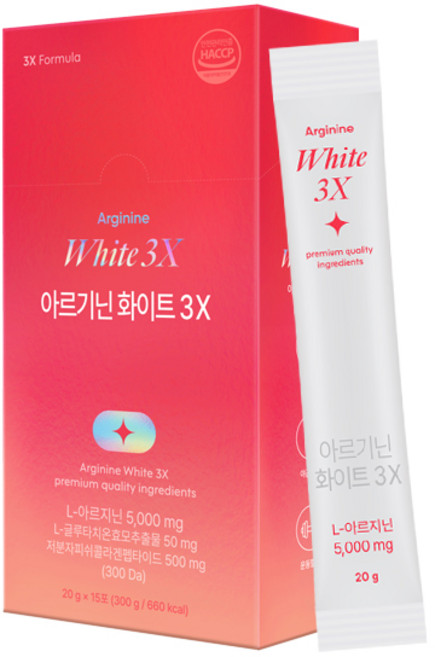 익스트림 아르기닌 화이트 3X 15p, 300g, 6개