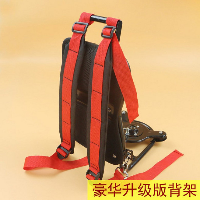 지게 배낭 이동용 등산용지게 등산 도보 등산용 멜빵 백팩 레드, 업그레이드 버전, 1개